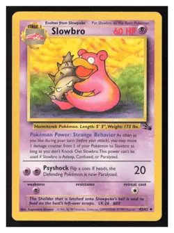 Slowbro Fossil #43/62 Pokemon LP - Image 1