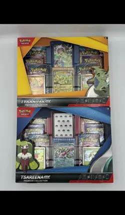 Pokemon TCG: Tyrannitar Ex and Tsareena Ex Premium Collection - Image 1