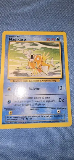 Pokemon TCG Magikarp Base Set 35/102 Regular 1999-2000 Wizards Base Set... - Image 1