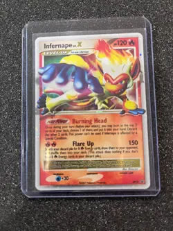Pokemon TCG, Infernape LV.X DP10, Black Star Promo 2007, Moderately Played - Image 1