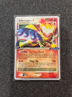 Pokemon TCG, Infernape LV.X DP10, Black Star Promo 2007, Moderately Played - Image 2