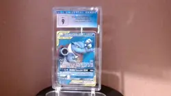 Pokemon Blastoise & Piplup GX 214/236 Full Art Cosmic Eclipse CGC 9 Holo - Image 1