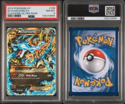 Pokemon M Charizard EX 108/106 Secret Rare XY Flashire 2014 PSA 8 NM-M - Image 2
