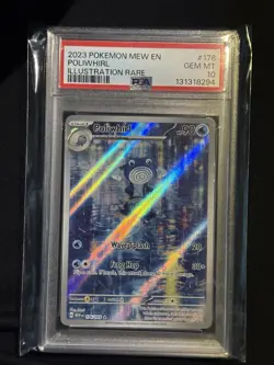 POLIWHIRL PSA 10 2023 POKEMON SV 151 MEW EN #176/165 ILLUSTRATION RARE IR 459 - Image 1
