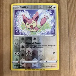 Pokemon TCG Skitty Darkness Ablaze 141/189 Reverse Holo Common - Image 1
