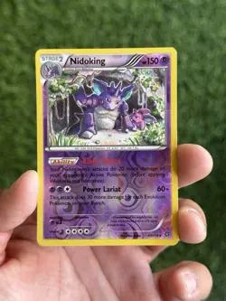 Nidoking 45/114 XY Steam Siege Pokemon TCG Reverse Holo Rare 2016 - Image 1