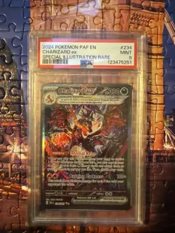 2024 Pokemon Paldean Fates Charizard EX 234/091 Special Illustration PSA 9 MINT - Image 1