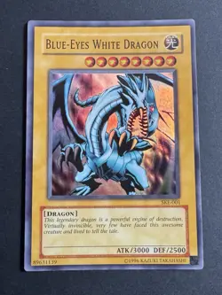 Yu-Gi-Oh Blue-Eyes White Dragon SKE-001 Super Rare Unlimited Card NM Condition - Image 1