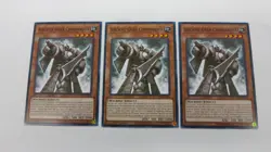 3x ANCIENT GEAR COMMANDER LEDE-EN008 1ST COMMON YUGIOH PACK FRESH - Image 1