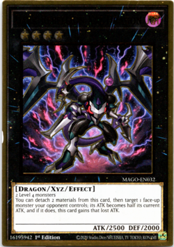 LP Dark Rebellion XYZ Dragon MAGO-EN032 Premium Gold Rare 1st Edition Yugioh - Image 1