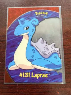 (HPL) Lapras RARE clear card Pokemon (Topps Tv Animation) series 3 #PC10 LP - Image 1