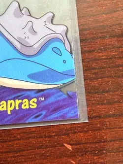 (HPL) Lapras RARE clear card Pokemon (Topps Tv Animation) series 3 #PC10 LP - Image 5