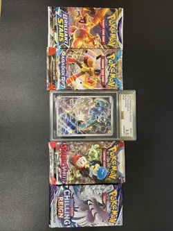 Pokemon Lot #2 Sealed Packs And A Graded Card - Image 1
