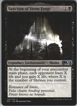 Sanctum of Stone Fangs - Near Mint MTG Magic 2021 Core Set #120 - Image 1