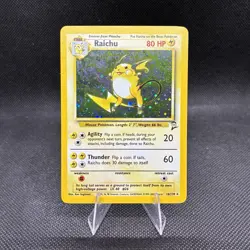 (NM-) Raichu Holo #16/130 2000 Base Set 2 Vintage Pokemon Card - Image 2
