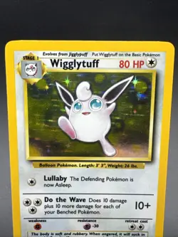 Wigglytuff Holo Base Set 16/64 No Symbol Rare Pokemon Card LP / NM - Image 2