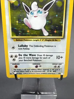 Wigglytuff Holo Base Set 16/64 No Symbol Rare Pokemon Card LP / NM - Image 3