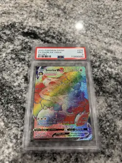 Pokemon TCG Snorlax VMAX Holo Secret Rare Card Sword & Shield Psa 9 - Image 1