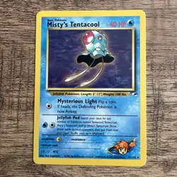 Pokemon TCG Misty's Tentacool Gym Heroes 32/132 Unlimited Rare Card LP/NM - Image 1
