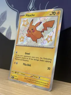 Pokemon Pikachu TCG Holo Shiny Rare Card Paldean Fates 131/091 - Image 3
