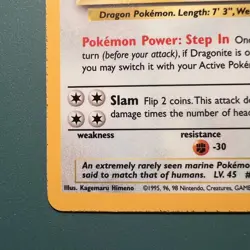 Pokemon TCG Dragonite 4/62 Fossil Holo Rare Card Unlimited LP - Image 4