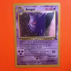 1999 Pokemon TCG Fossil Gengar Holo Rare Card 5/62 Excellent Condition ✅👻👻 - Image 1