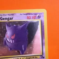 1999 Pokemon TCG Fossil Gengar Holo Rare Card 5/62 Excellent Condition ✅👻👻 - Image 4
