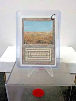 C0729 MTG Revised "Scrubland Land (Light Play) (C) (Authentic)" Single & Sleeves - Image 1