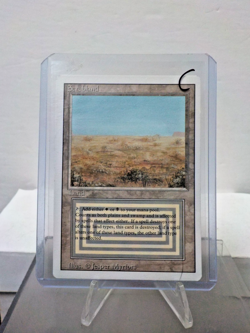 C0729 MTG Revised "Scrubland Land (Light Play) (C) (Authentic)" Single & Sleeves - Image 2