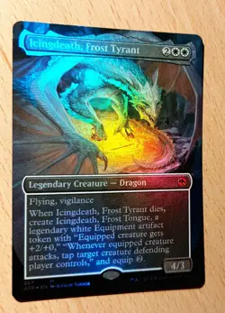 MTG Magic: # FOIL Full Art # Eistod der Frosttyrann, Icingdeath, Frost Tyrant - Image 1