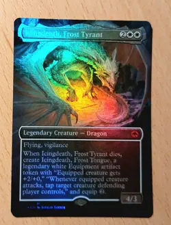 MTG Magic: # FOIL Full Art # Eistod der Frosttyrann, Icingdeath, Frost Tyrant - Image 2