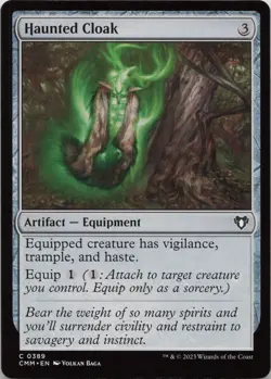 Haunted Cloak C Commander Masters 389 NM MTG - Image 1