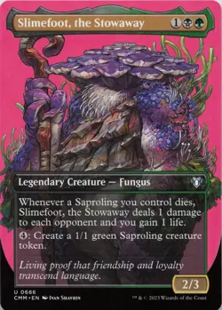 Slimefoot, the Stowaway (Borderless) U Commander Masters 686 NM MTG - Image 1