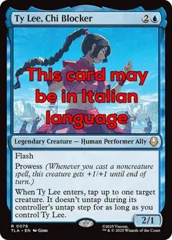 MTG TY LEE, CHI BLOCKER EXC - TY LEE, BLOCCATRICE DEL CHI 76 - TLA - MAGIC - Image 1