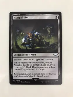 Nurgle's Rot MTG Magic the Gathering Card NM Near Mint Warhammer 40K - Image 1
