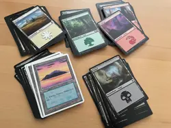 100 Basic Lands deutsch Magic Karten MtG, Standardlander, 20 pro Farbe - Image 1
