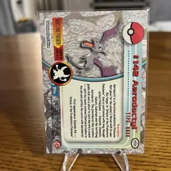 Pokemon Aerodactyl 142 Topps Blue Label Non Holo TV Animation Edition 2000 - Image 2