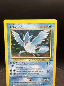 Pokemon TCG Articuno Fossil 2/62 Holo Unlimited Holo Rare - Image 2