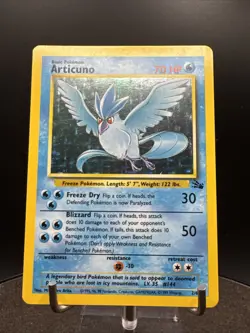 Pokemon TCG Articuno Fossil 2/62 Holo Unlimited Holo Rare - Image 3
