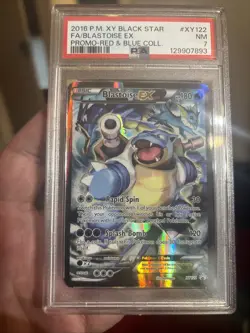 2016 POKEMON XY BLACK STAR PROMO BLASTOISE EX #XY122 PSA 7 NM - Image 3