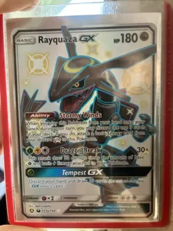 2018 POKEMON SUN & MOON CELESTIAL STORM 177a FULL ART/RAYQUAZA GX 2019 - Image 1