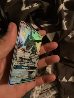 2018 POKEMON SUN & MOON CELESTIAL STORM 177a FULL ART/RAYQUAZA GX 2019 - Image 2