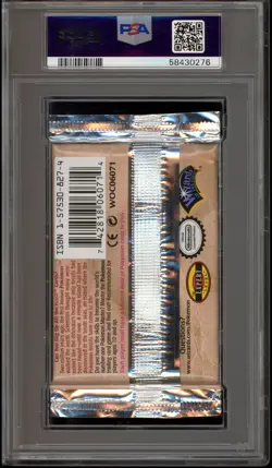 Pokemon Fossil 1st Edition Aerodactyl Art Authentic Sealed Booster Pack PSA 9 - Image 2