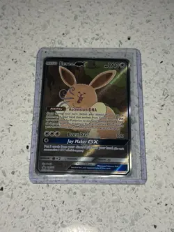 Pokemon TCG Eevee GX SM233 Full Art Black Star Promo Sun & Moon - Image 1