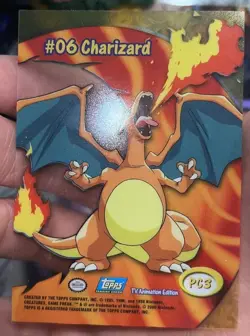 Charizard #06 Pokemon TCG 2000 Topps TV Animation PC3 - Image 2