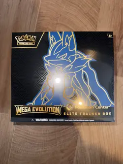 Pokemon Center TCG: Mega Evolutions Lucario Elite Trainer Box (ETB) - SEALED - Image 1