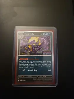 Pokemon TCG - Phantasmal Flames - Toxtricity 017 Staff Stamp Promo - Image 1