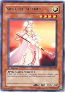 Sage of Silence - STON-EN015 - Rare - 1st Edition - Lightly Played - Image 1