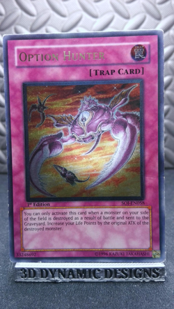 | Yugioh Option Hunter SOI-EN058 1st Edition Ultimate Rare PL ?? | - Image 1