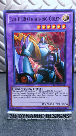 | Yugioh Evil HERO Lightning Golem LCGX-EN068 Super Rare NM ?? | - Image 1